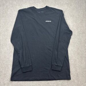 Patagonia Black Long Sleeve Responsibili-Tee Shirt Men's Size Large EUC 39161‎